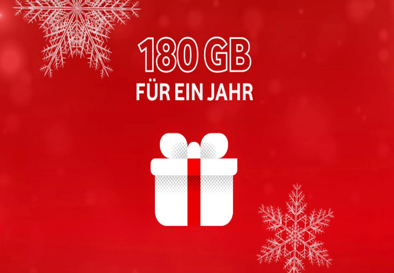 Mehr Datenvolumen! Der Vodafone CallYa Jahrestarif bietet jetzt 180 GB